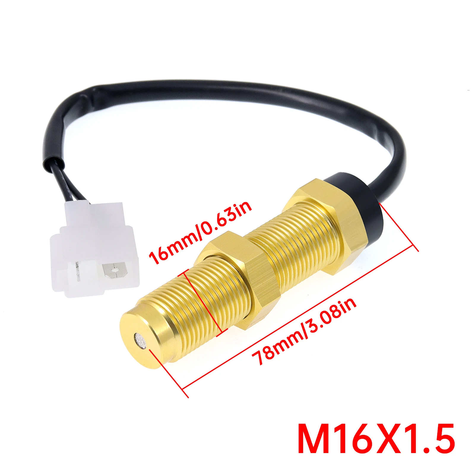 

Fit 4000/6000/7000/8000 RPM Tachometer Sensor Diesel M18 / M16 Waterproof Tachometer Sensor for Marine Car Motor Boat