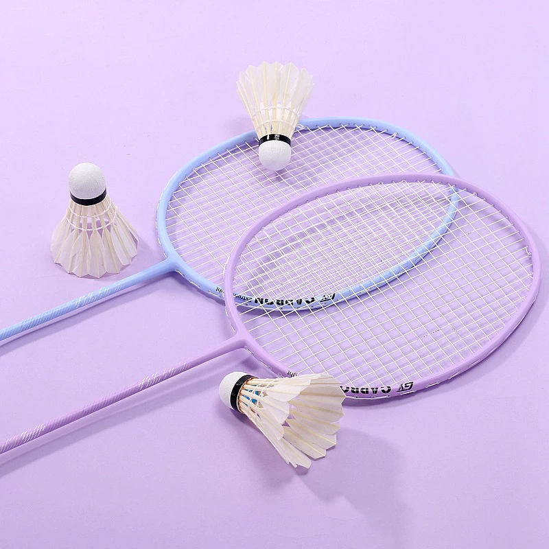 GuanYu-TUPO Badminton Racket, Carbon 4U, Ultra Light Training, Durable Bat, Attacking Style, 1 Pair, 2Pcs