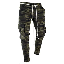 drop shipping Camouflage Streetwear Harem Men's Pants Casual Slim Fit Sweatpants Men Multi-pocket Camo Mens Joggers Pants LBZ24