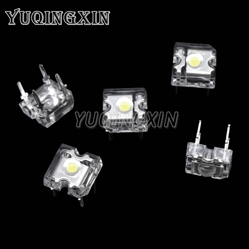 10pcs 3mm F3 Piranha LED White Red Blue Green Yellow Amber Clear 3mm LED Diode Light Emitting Diode 4-pins Diodes Brightness