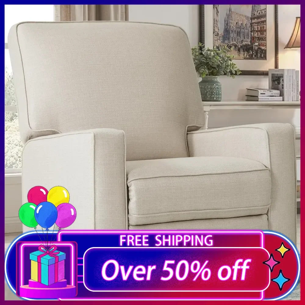 Swivel Rocker Recliner Chair,Rocking Chair Nursery, Fabric Chair with High Back, Deep Seat,Living Room, Bedroom Chairs,Sofa Seat