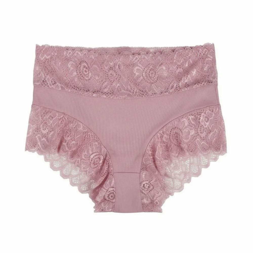 Minimalist Underwear Women's Panties Lingerie Seamless Lace Briefs Mesh Thin Hollowed-out High Waist Panties Everyday Wear