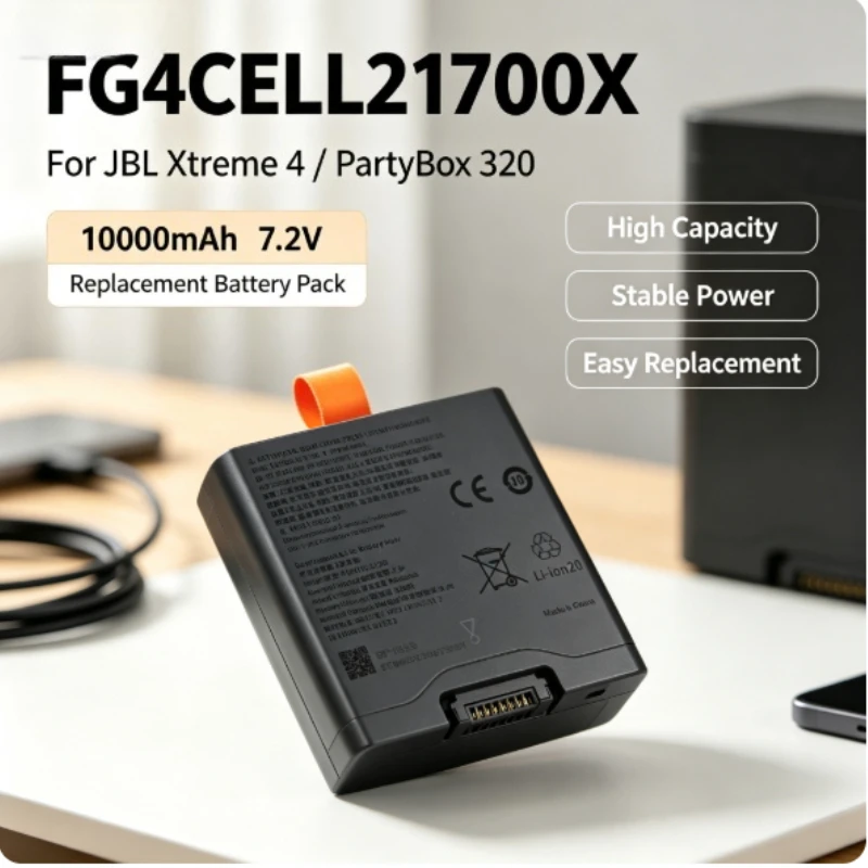 Replacement Battery for JBL Xtreme 4 PartyBox Club 320 for JBL Battery 400 Wireless Bluetooth Speaker Battery FG4CELL21700H 68Wh