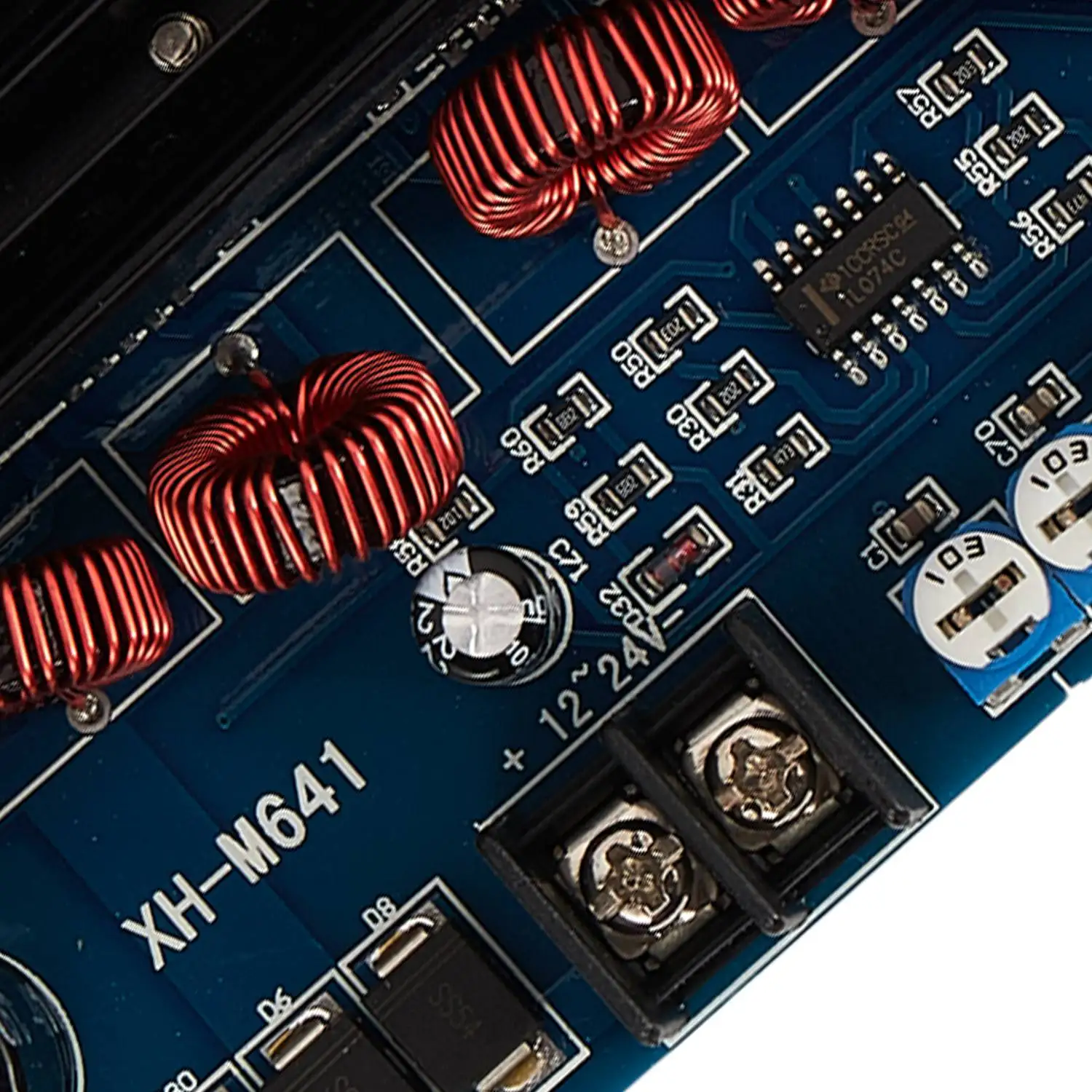 XH-M641 TPA3116D2 DC12V 24V 150W X 2 오디오 디지털 고출력 2채널 자동차 앰프 부스트 보드 포함 G2-010-ELEC