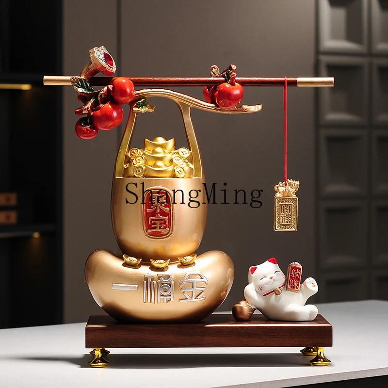 

ZYY Satisfactory Cornucopia Ornament New Chinese Home Living Room Ornament