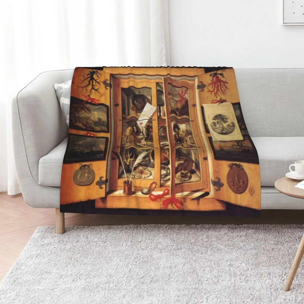 Cabinet Of Curiosities Throw Blanket Heavy Warm warm for winter halloween Soft Plush Plaid Luxury Thicken Blankets