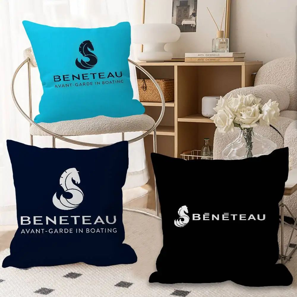 B-Beneteau Marine-Elegant Pillow Cushion Cover Pillowcase Living Room Sofa Home Decor Customized