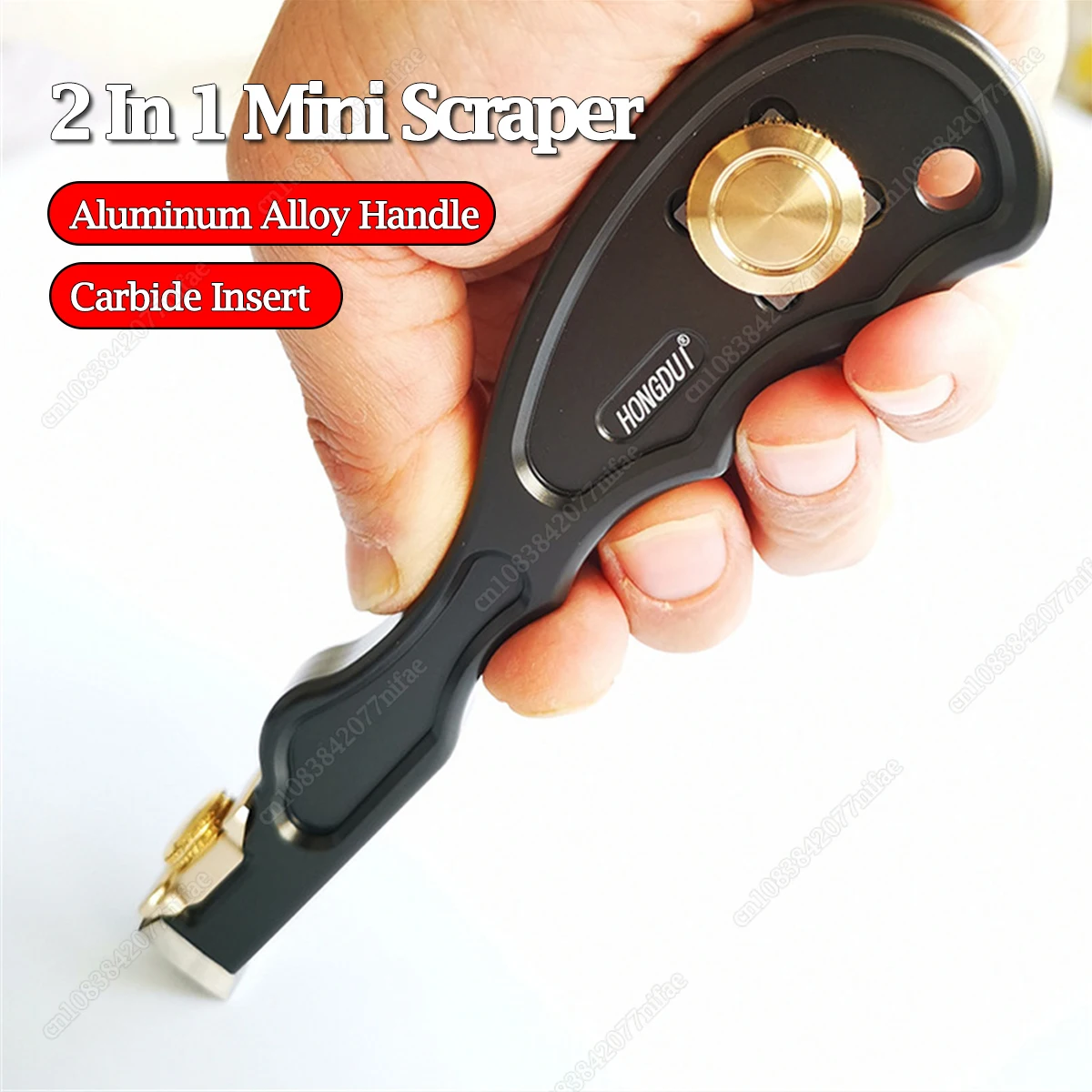 

Новинка, 2 в 1, мини-скребок для вставки из карбида дерева, клей, ручка из алюминиевого сплава, деревообрабатывающий инструмент для удаления клея