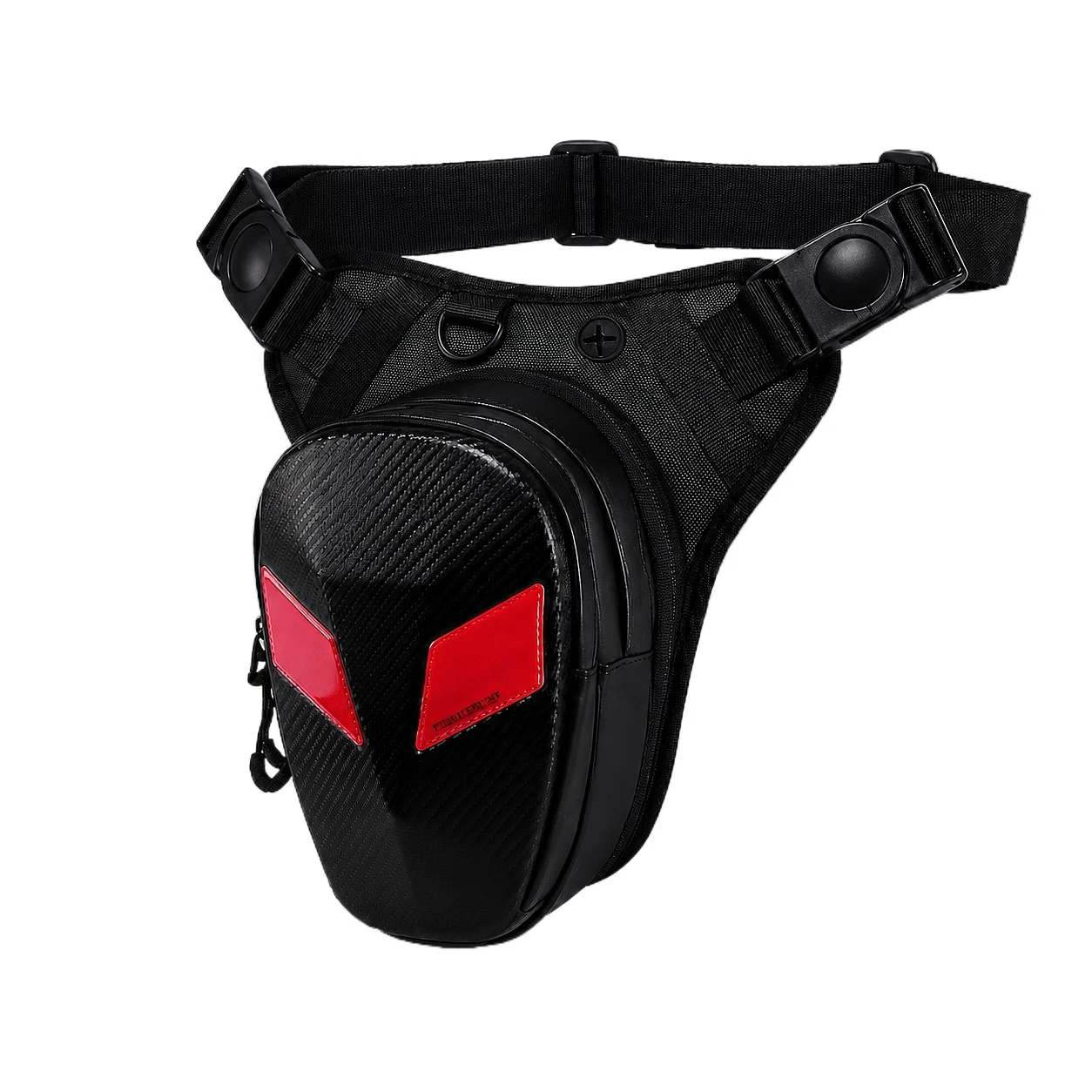 ALBERS Motorcycle Leg Bag Reflective Thigh Pack Water Resistant Expandable Multi Pocket Quick Release Waist Bag
