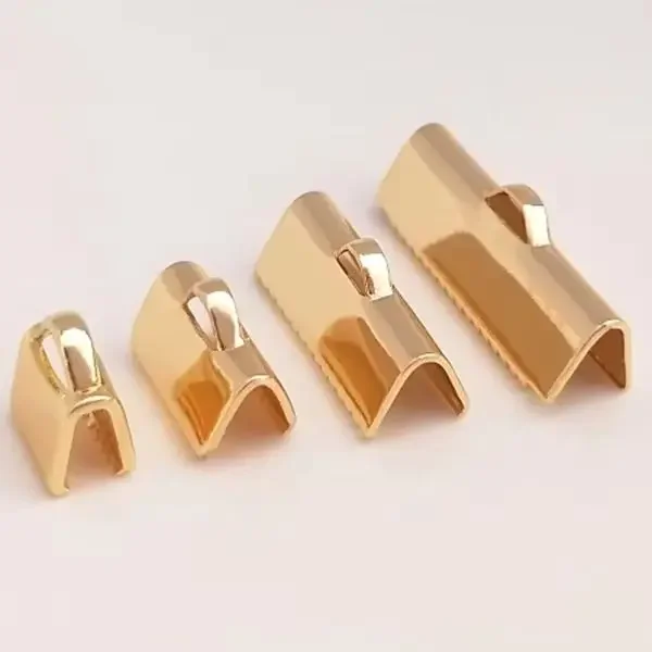 14K vergulde pony gesp Pony gesp diy eindgesp singelband clip accessoires