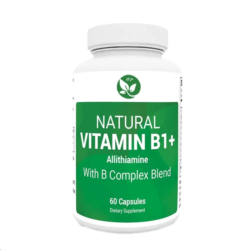 Eight Natural Vitamin B1, B6, B12 Complex Supplements, Including Thiamine, Niacin, Folic Acid, Magnesium, Etc. -60 Capsules