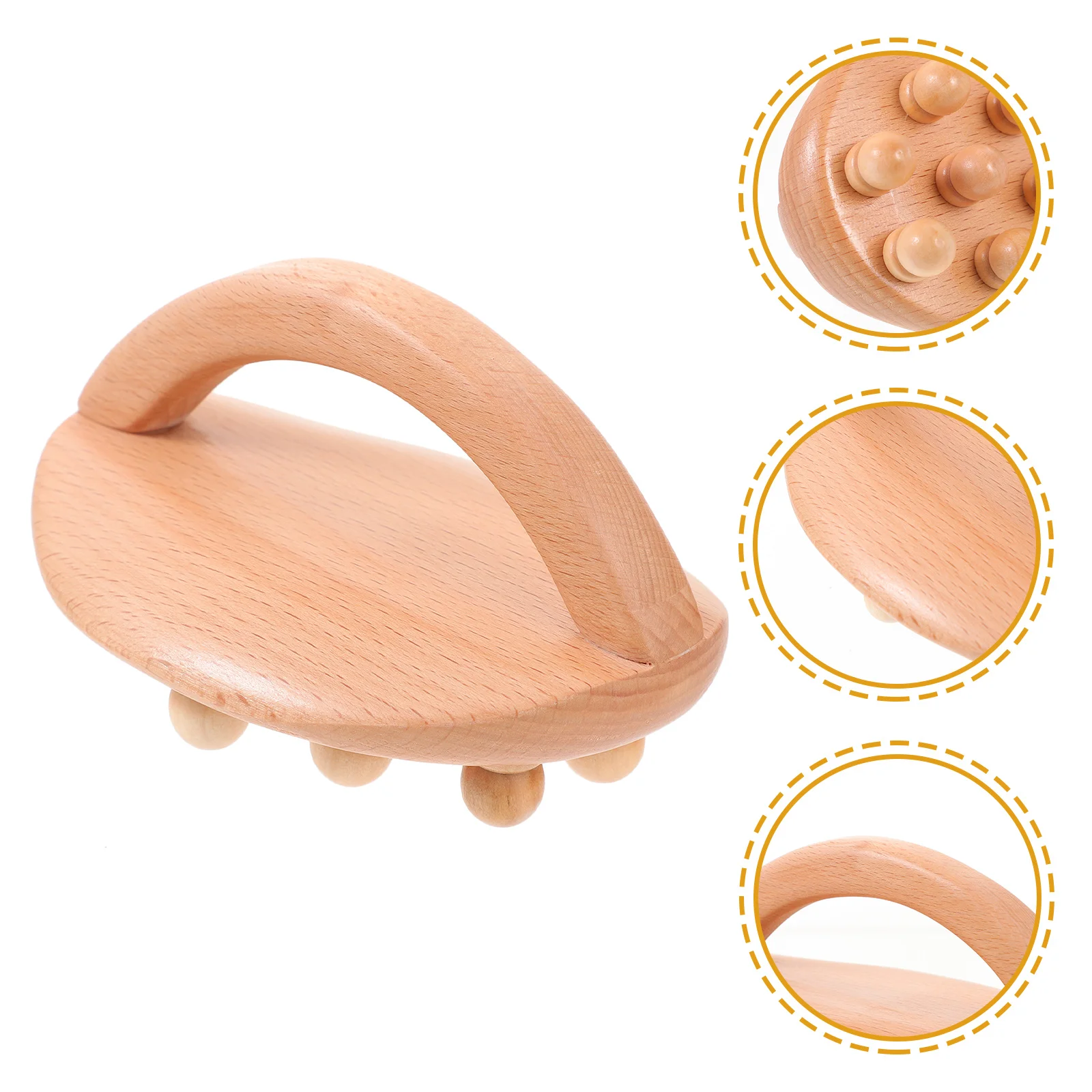 

Meridians Massage Brush Wooden Handheld For Muscle Knots Pain Relief Portable Body Massager Tool