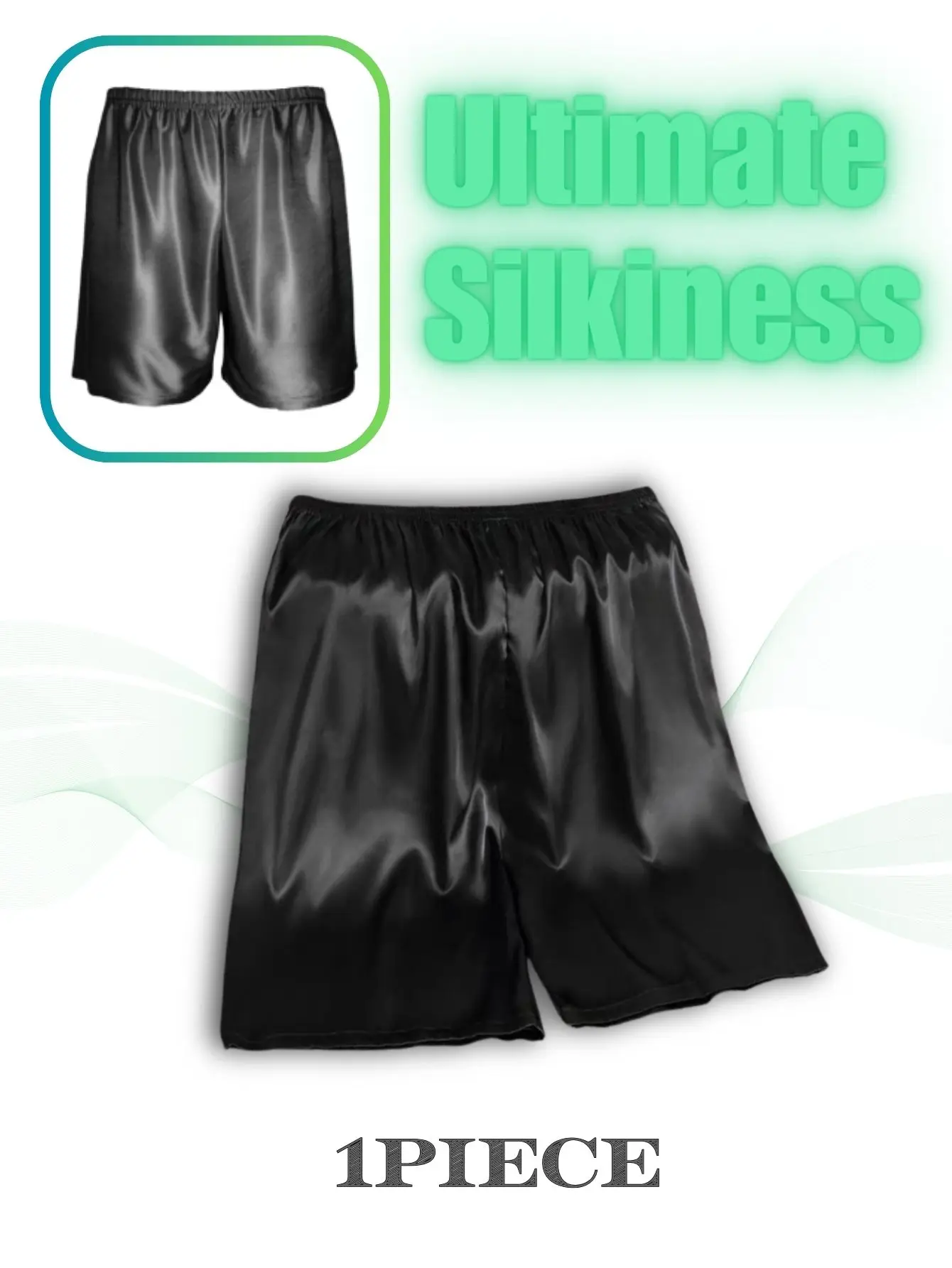 1Pc Ice Silk Men's Summer Breathable Sleeper Pants with Elastic and Comfortable Fit, Fashionable and Versatile, Casual,
