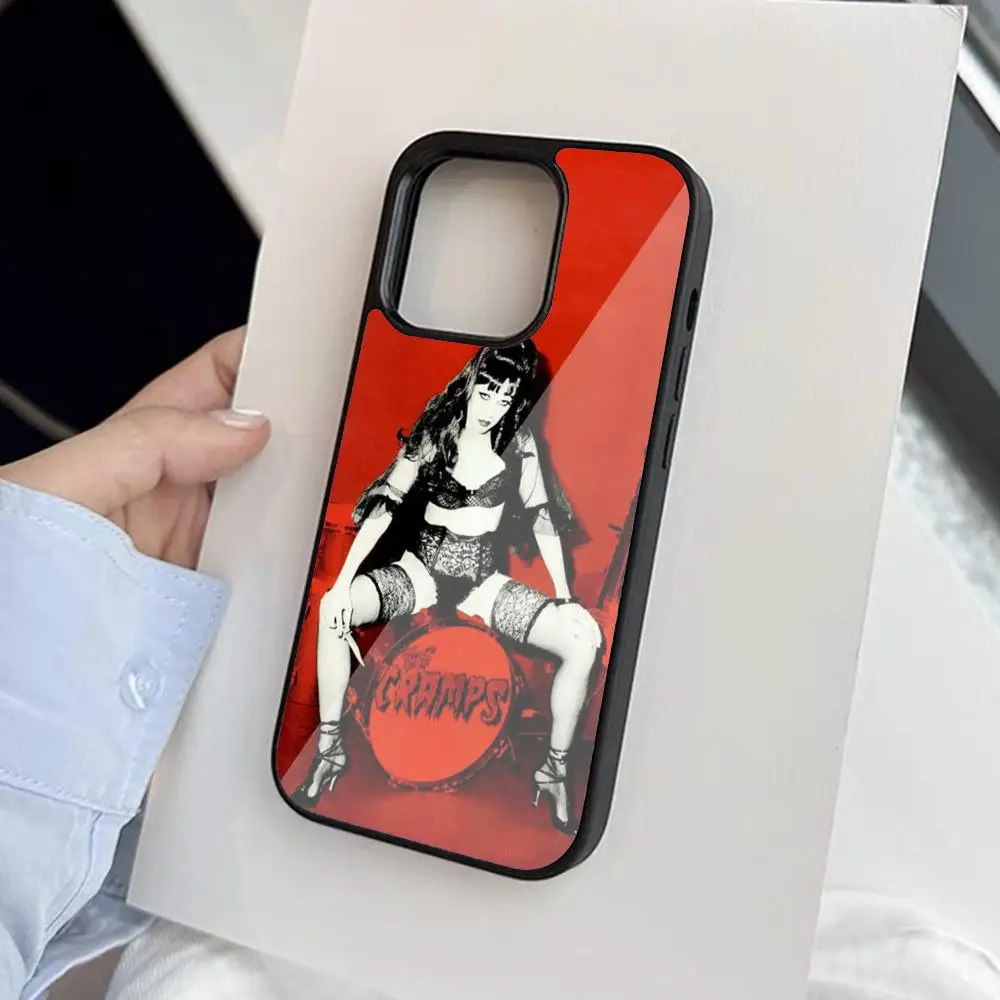 The Cramps Poison Ivy Phone Case For Iphone 15 14 13 12 11 Pro Max Mini 8 Plus Se Xr X Xs 2020 PC+TPU Cover