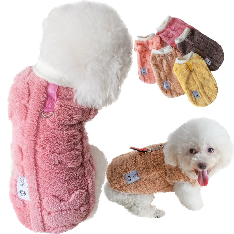 

Winter Pet Coat Fleece Warm Dog Pullover Chihuahua Jacket Small Medium Dogs Cat Clothes Puppy Vest Yorkies Apparel Dogs Suits