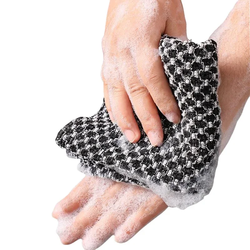 

Exfoliating Washcloth Back Scrubber for Shower for Men Silver-ion Multi-Function Foam Towel Ultra-Long Exfoliating Towels