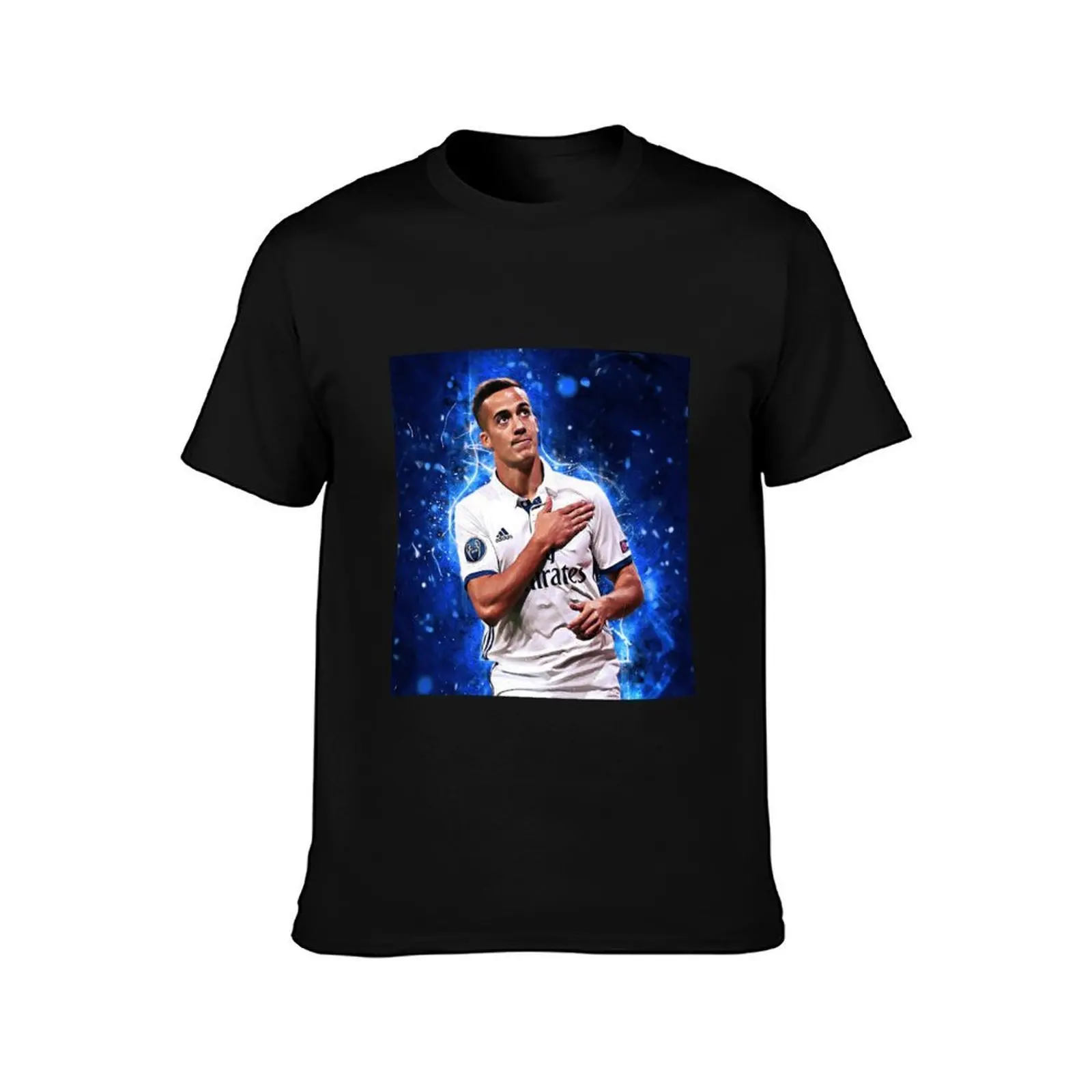 Lucas Vazquez T-Shirt Summer Casual Cotton Tee Oversized Streetwear Tops Vintage Graphic Print Loose Fit Short Sleeve