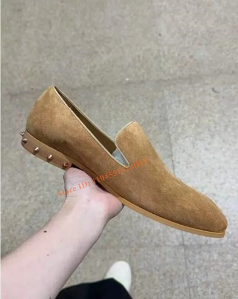 Designer-Slipper mit Nieten und erhöhtem Leder zum Schnüren für Herren, Übergröße 47