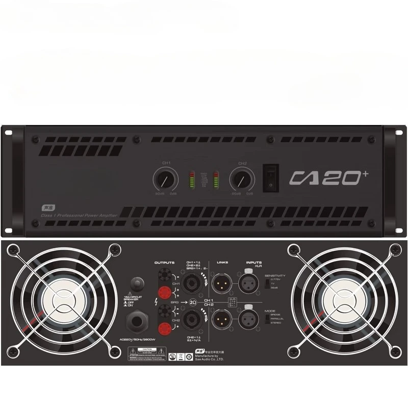 

Acoustic CA20 Stage High Power Ultra Low Speaker Line Array Audio AV Power Amplifier