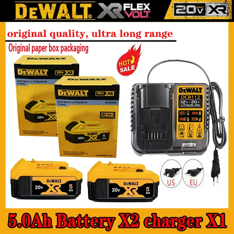 Original DeWalt 6Ah/5Ah/2Ah 20V battery replaceable DCF921 DCF921N DCD805 Dcd796 DCG406 DCF880 DCF512 DCF922 power tools battery