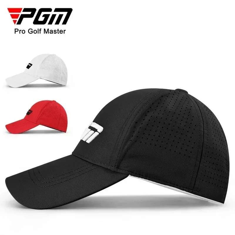 PGM Men\'s Golf Caps Sun Protection Shade Breathable Male Casual Cap Moisture Wicking Sun Hat MZ039