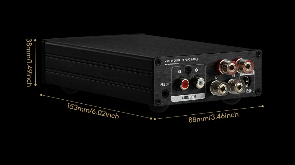 AIYIMA A07 Premium Amplifier TPA3255 Power 300Wx2 Class D Digital Audio Amp HiFi 2 Channel Stereo Sound Hifi Home Amplifiers