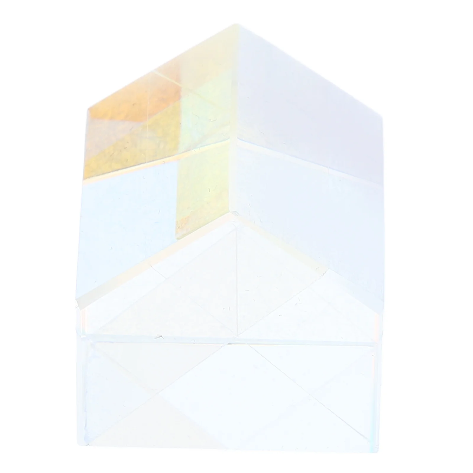 

1 set Sun Prism Light Cube Handcrafted Glass Refractor For Science Decorative Optic Prism Catcher Window Garden Room Home