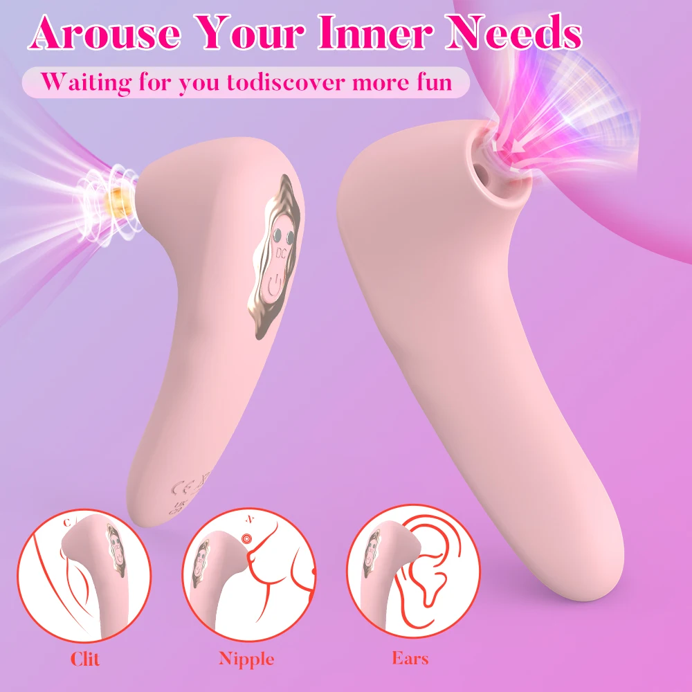 Powerful Clitoris Sucking Vibrator Female Masturbation Clit Nipple Oral Vacuum Stimulator Massager Adults Sex Toys for Women