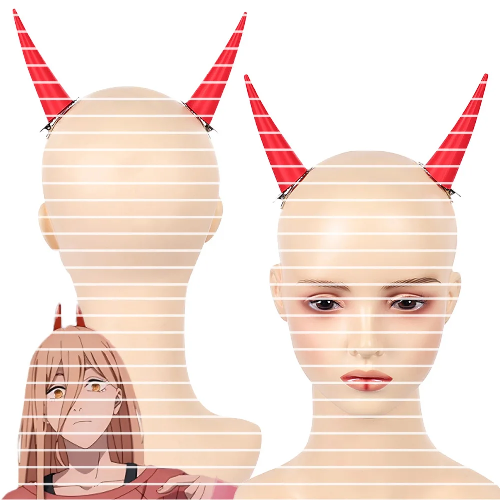 Demon Power Cosplay Fantasy Horns Anime Chain Cosplay Saw Disguise Costume Acccessories Props Adult Female Roleplay Props