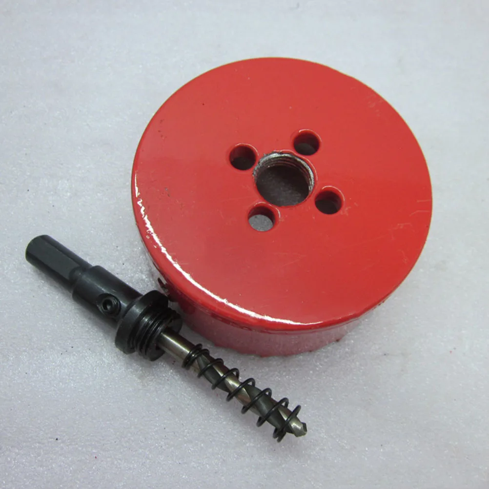 

60Mm Alloy Hole Drill Bit Woodworking Tool For Plank Plywood Plasterboard Thin Iron Sheet Durable Easy Install Random Color Hole