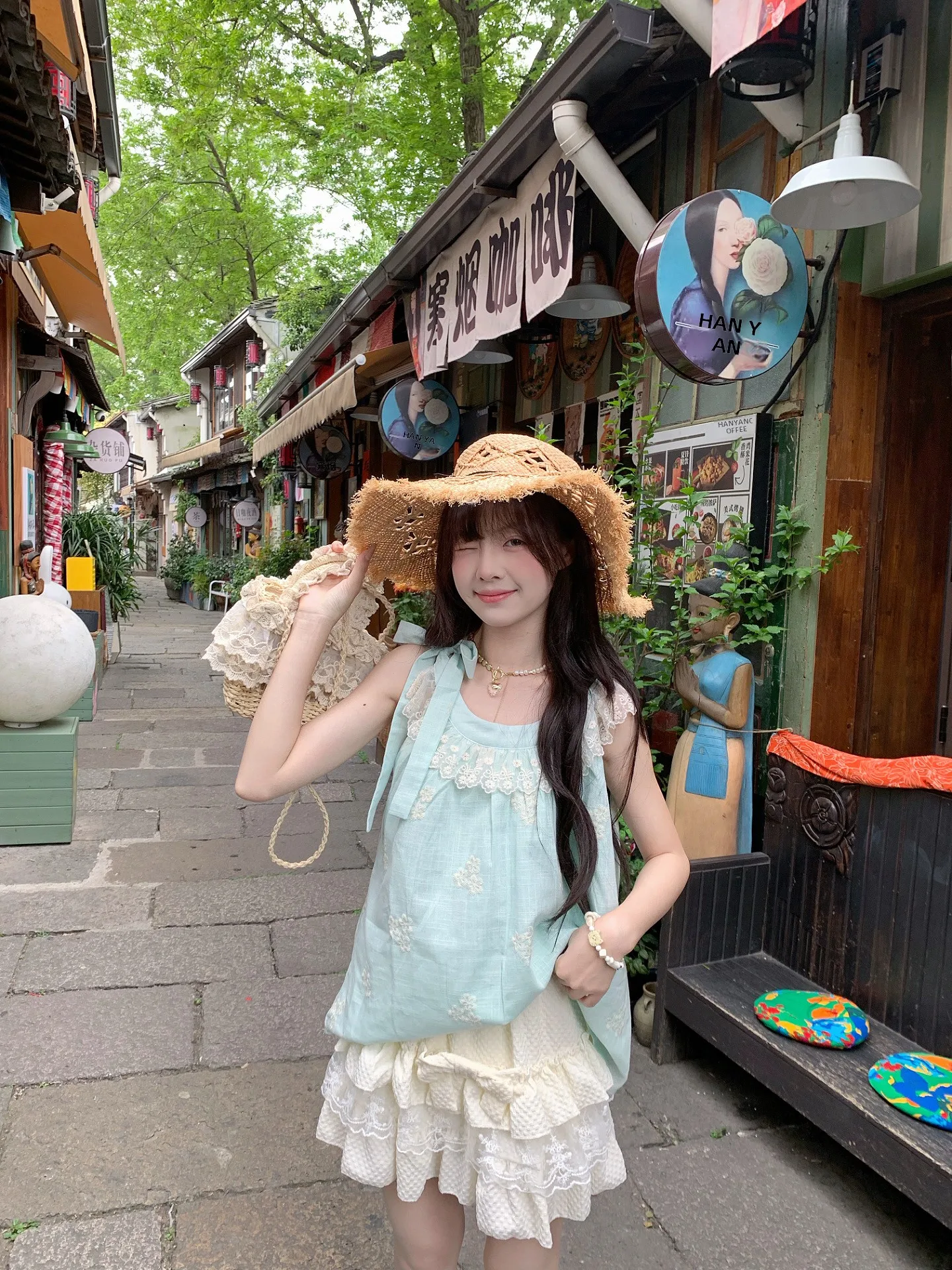 

Летняя женская кружевная полуюбка Larisland 2026 с эластичной талией, завязками, утягивающая, универсальная, маленького размера, А-силуэт