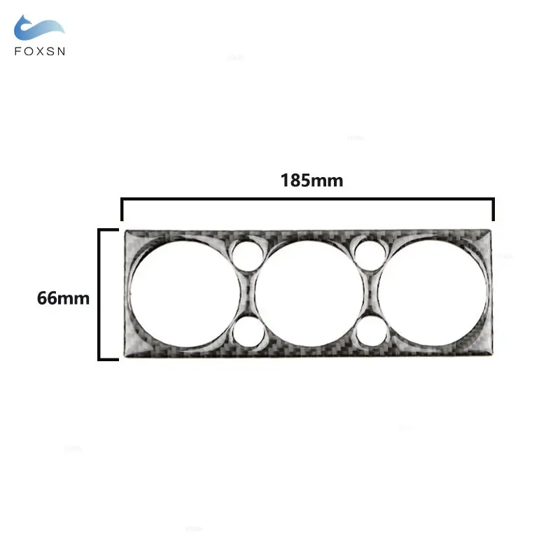 Car AC Air Conditioner Center Panel Trim Sticker For BMW Mini Cooper Hatch One R50 R53 2002 2003 2004 Soft Carbon Fiber Interior