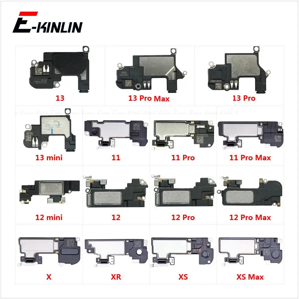 Earpiece Ear Speaker Sound Receiver Flex Cable For iPhone X XR XS 11 12 13 mini Pro Max Replacement Repair Parts