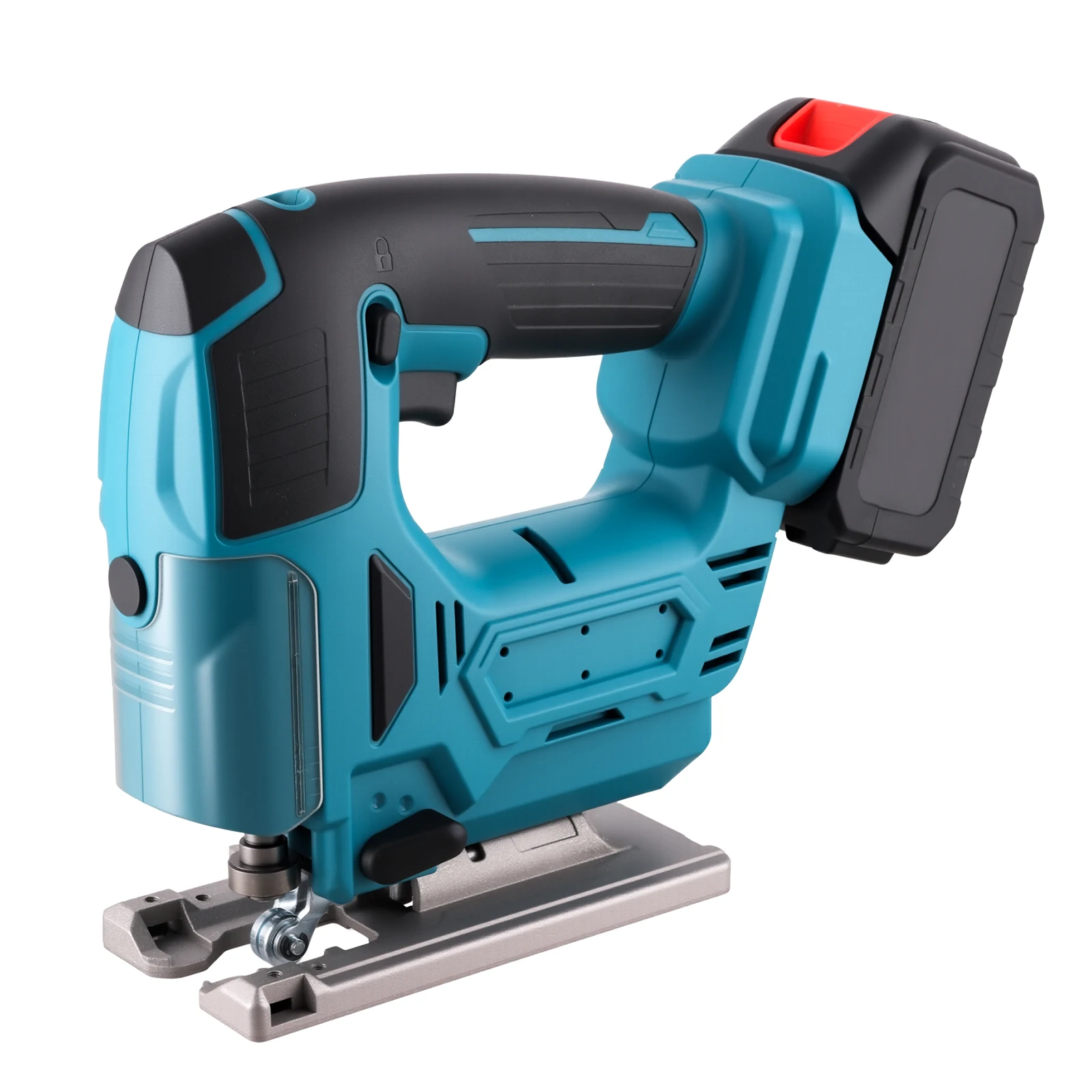 Podofo Geëlektrificeerde snoerloze decoupeerzaag, elektrische zaag voor houtbewerking, houtzaagmachines, handzaag voor Makita 18V accu - afbeelding 2