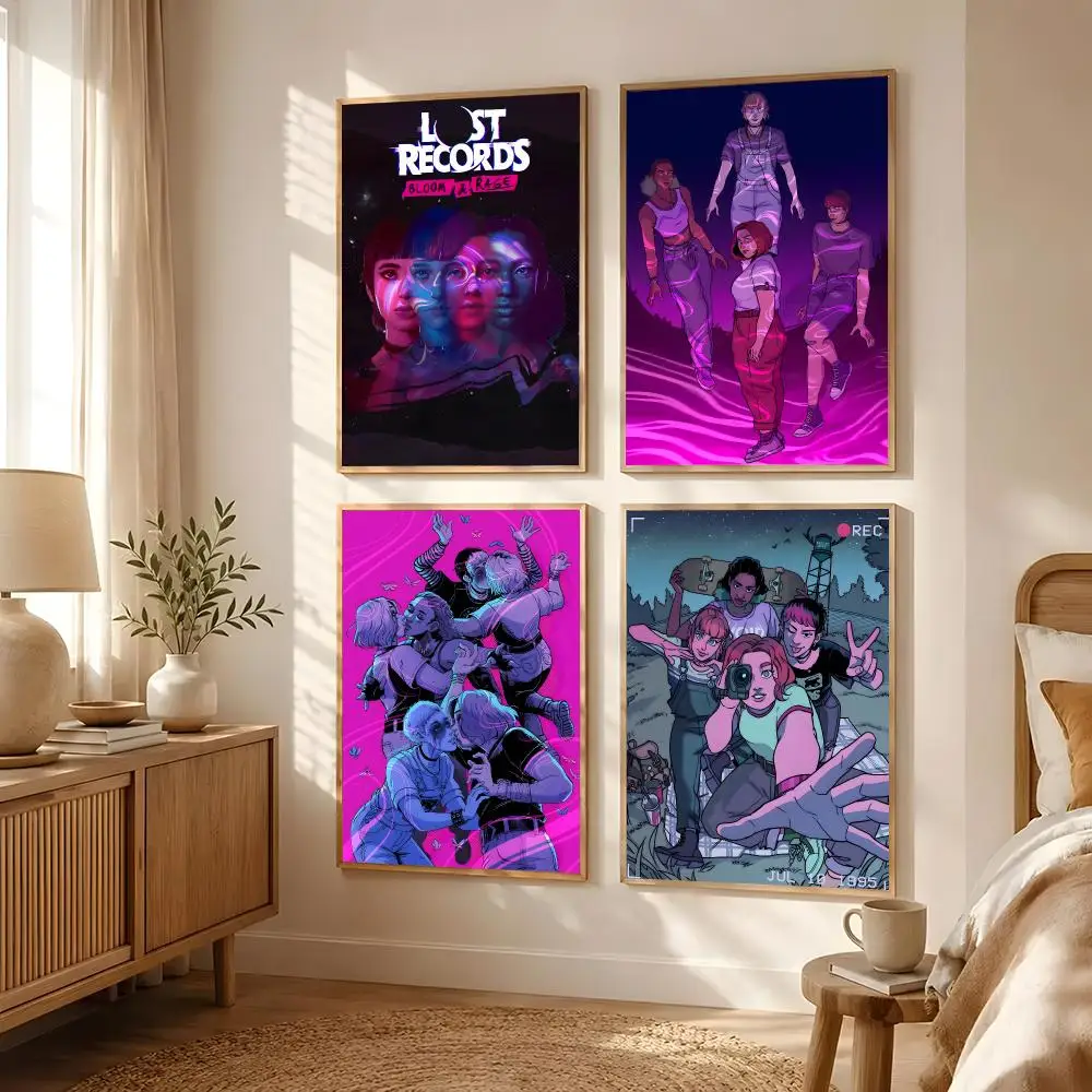 L-Lost Records Bloom Rage Poster Poster All-match HD Waterproof Self-Adhesive Wall Art Sticker For Home Bedroom