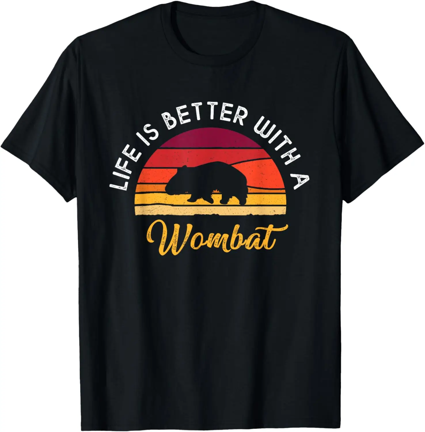 Retro Vintage Life Is Better With A Wombat Lovers Shirts T-Shirt