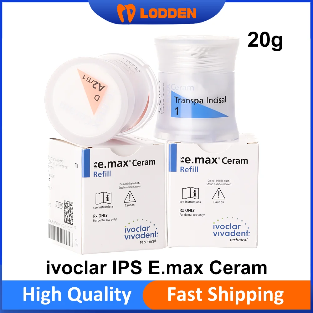 

ivoclar IPS E.max Ceram Dentin Dental Lab Porcelain Ceramic Powder 20g Gingiva/Transpa Incisal/Opal Effect