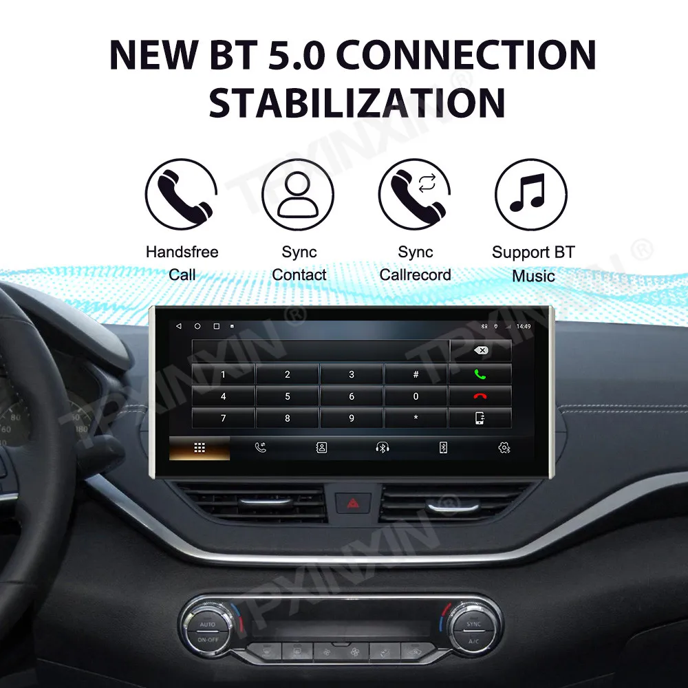 12.3 لنيسان Teana 2019 2020 2021 أندرويد السيارات Carplay راديو السيارة ستيريو السيارات مشغل وسائط متعددة لتحديد المواقع والملاحة رئيس وحدة #3