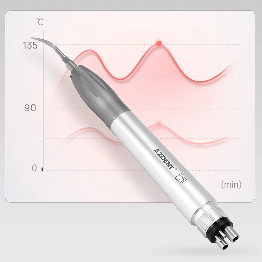 AZDENT DENTAL Air skaler uchwyt Super Sonic skalowanie technologii wysokiej częstotliwości pneumatyczny skaler 135 ℃