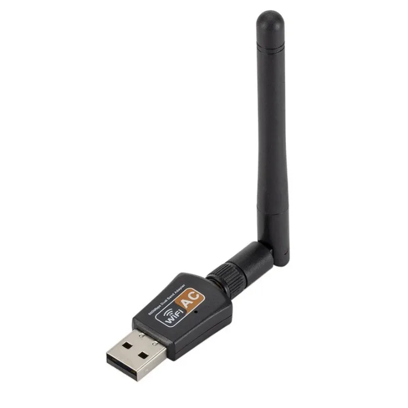 USB واي فاي عالي السرعة هوائي ، بطاقة الشبكة اللاسلكية ، مستقبل الشبكة Lan ، محول 5GHz + GHz ، USB ، من Mbps