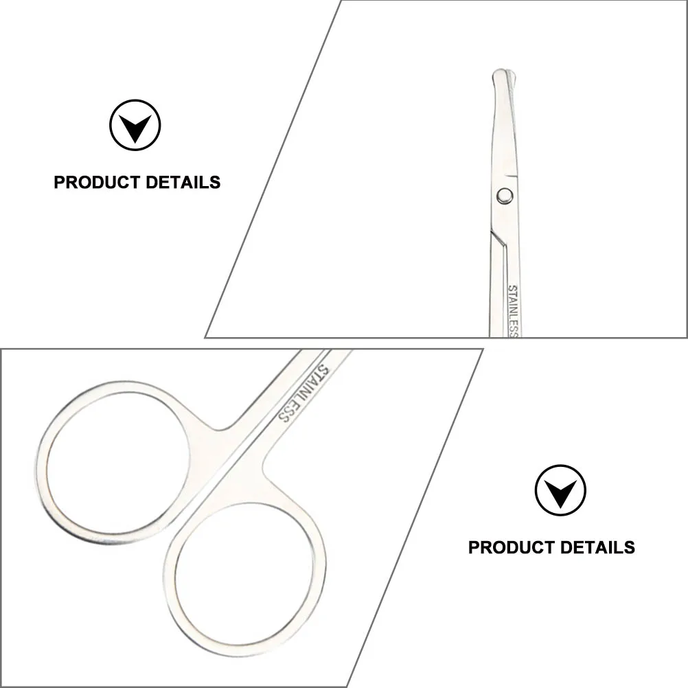 4 قطعة مقص عر الأنف الفولاذ المقاوم للصدأ حاد الحاجب أدوات التهيأ دقيقة الوجه الشعر المتقلب مقص حواجب