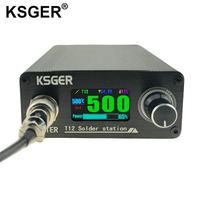 KSGER T12 Soldering Station OLED Welding Tools Iron Tips 9501 Handle Quick Repair 75W 8s Heating Auto-sleep Metal Grounded Case