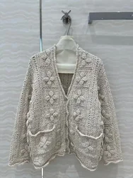 Luxury Long Cardigan Woman Korean Popular Clothes Elegance Winter Women's Cardigans Restore Ancient Ways Summer