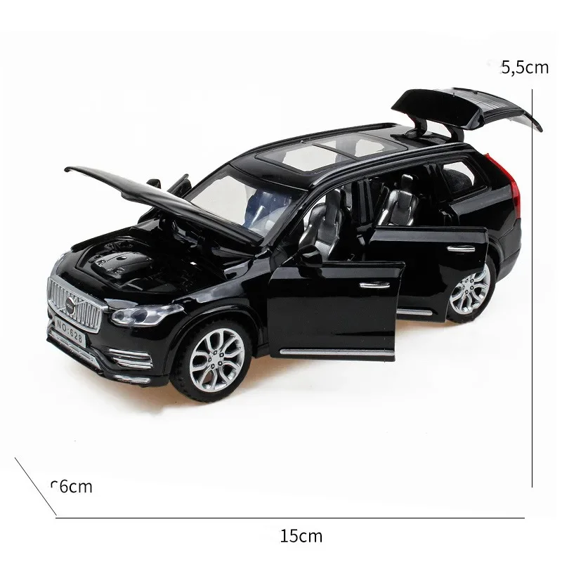 New 1:32 VOLVO XC90 SUV Alloy Car Model Diecasts Metal Toy Vehicles Sound Light Simulation Collectibles Boy Kids Cars Toys Gifts