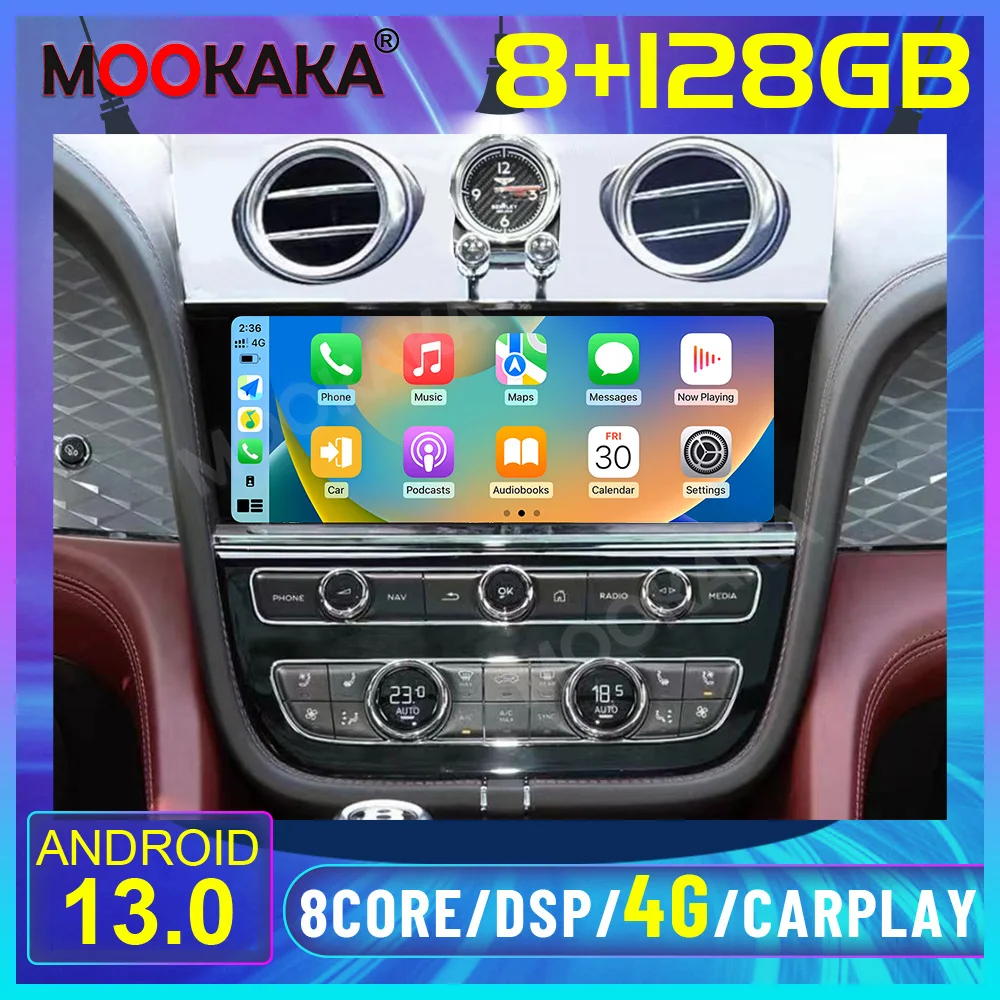 

Android13 8+256G Auto Stereo For Bentley Bentayga 2016-2023 Tesla Radio Multimedia Player Car GPS Navigation Headunit Electronic