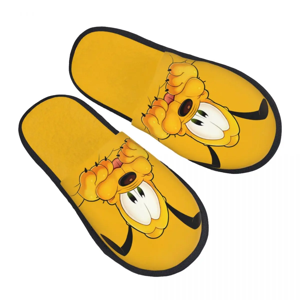 

Custom Pluto Comfy Scuff With Memory Foam Slippers Women Cute Cartoon Bedroom House Shoes