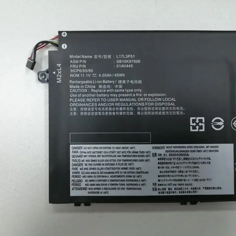 L17M3P51 11.1V 45Wh/4080mAh 3Cell Laptop Battery Compatible with Lenovo ThinkPad E14 E15 E480 E485 E495 E580 E585 E490 E590 E595