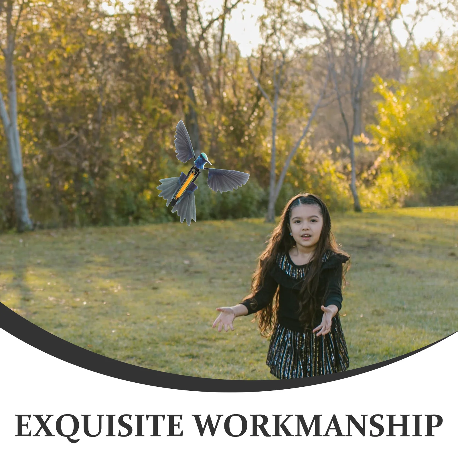 

Vaguelly 10pcs Hummingbird Flying Toys Wind Up Birds Prank Party Festival Props Funny Animal Toy for Kids and Adults