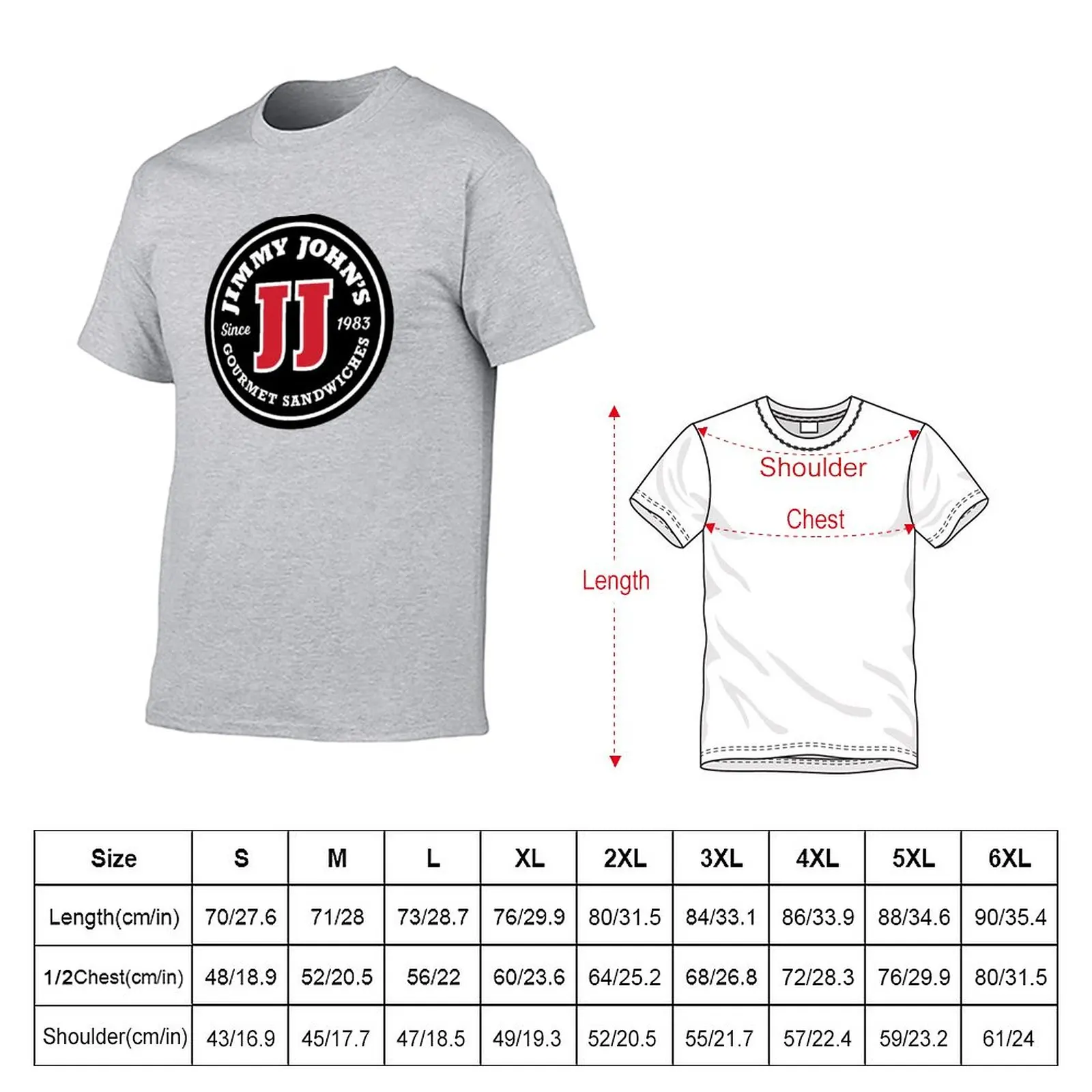 Resto Sandwich Jimmy John's T-Shirt graphics summer tops boys whites tshirts for men