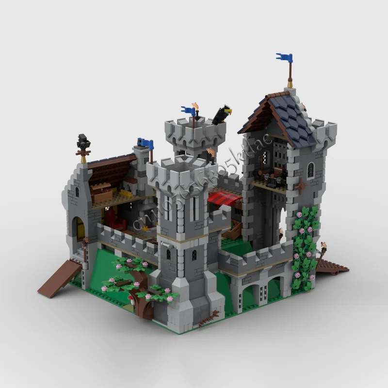 1798 PCS MOC Medieval Typical Castle Modular Model Building Blocks Sets Education Assembly Bricks Toys For Kids Birthday Gifts